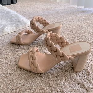 Dolce vita braided sandals, size 6, never worn. Neutral beige/cream